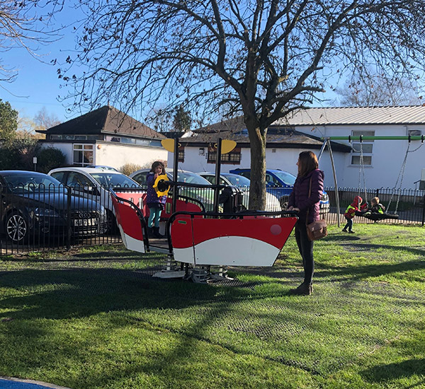 toy boat play equipment, Banks Park Playground