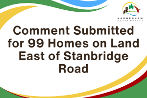Comment Submitted for 99 Homes on Land East of Stanbridge Road